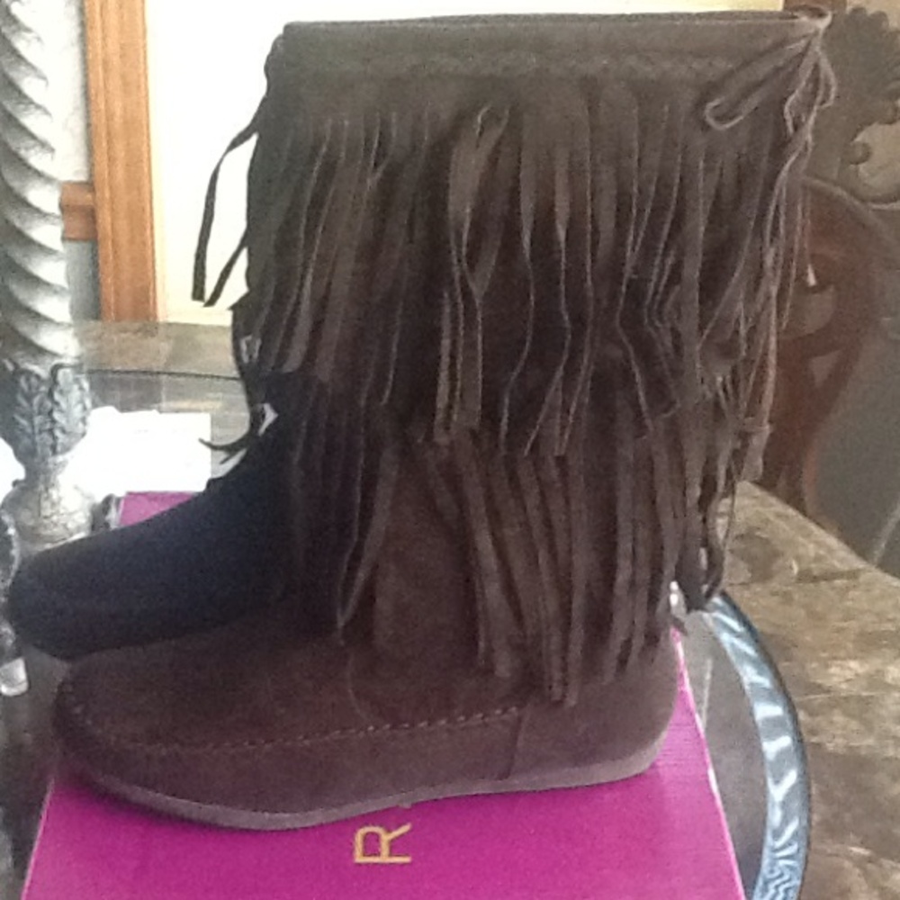 Fringe boots made by Rampage